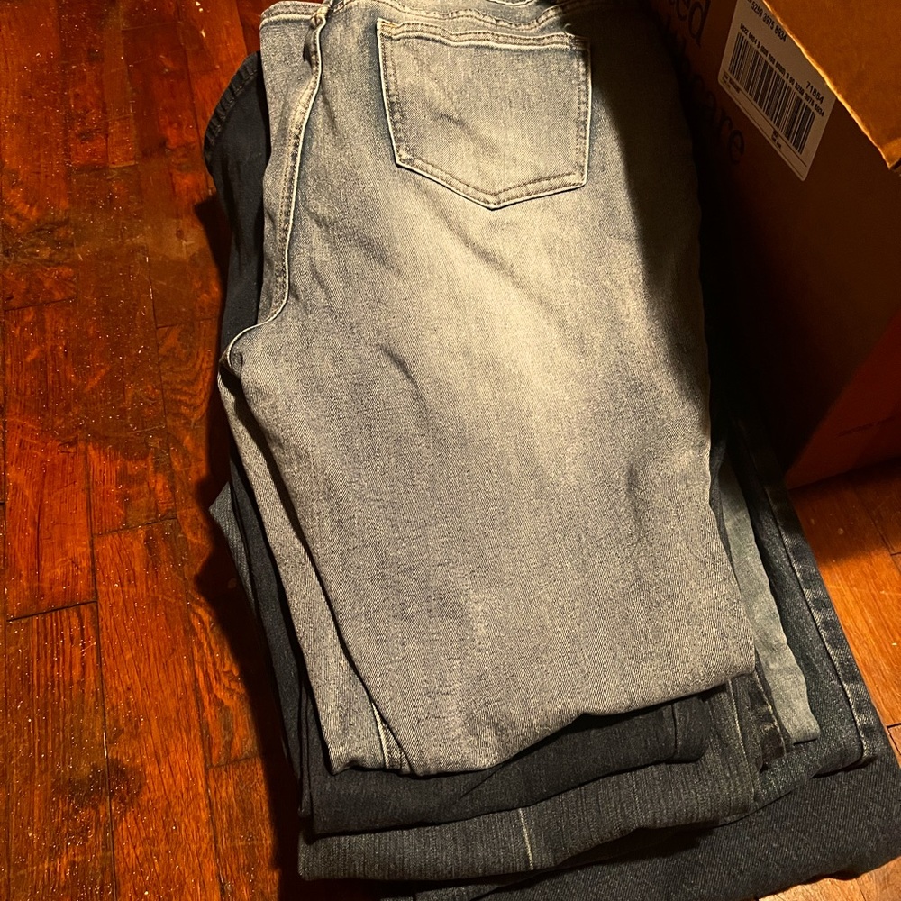Sizes 16 and 18 jeans. $12 per pair